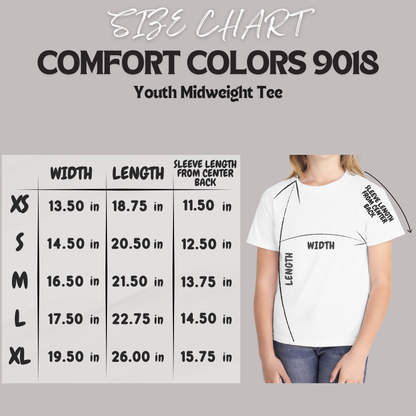 Youth Comfort Colors T-Shirt: Hell Creek Formation
